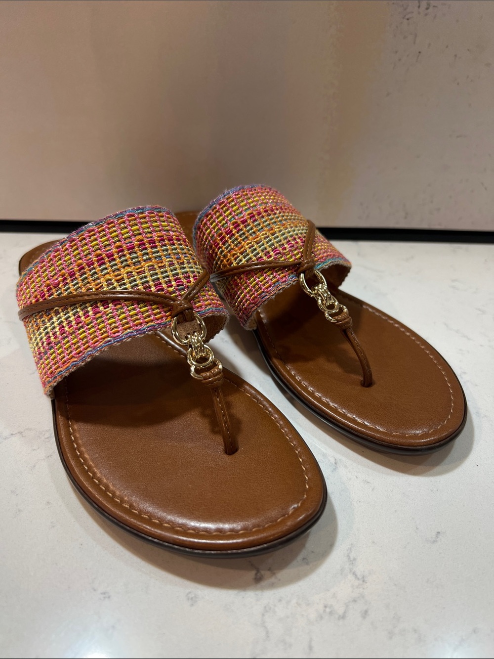 Italian Shoemakers Multicolored Camy Sandal Size 8 - Picture 2 of 16